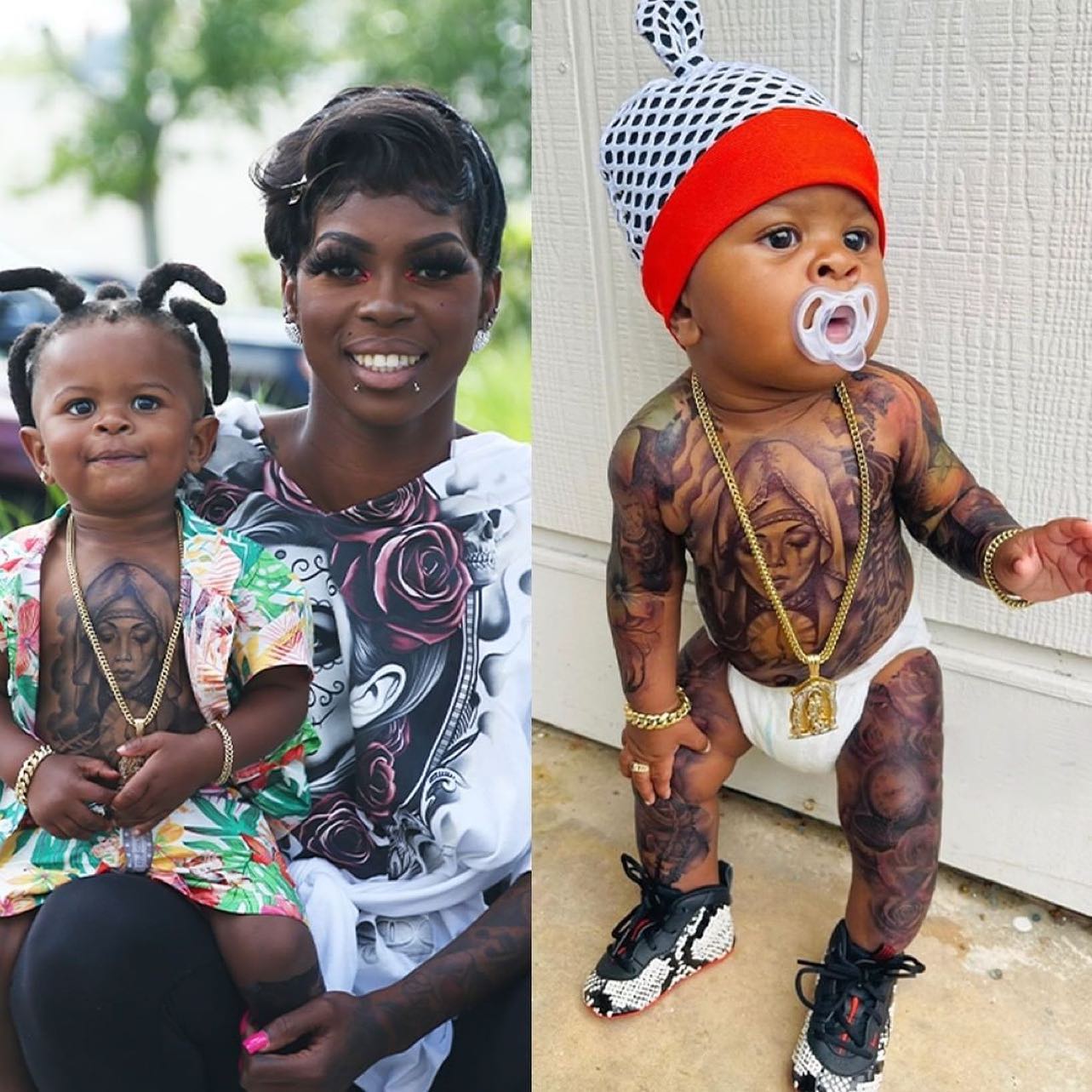 Tatuajes a un Bebé: ¿Se los harías?