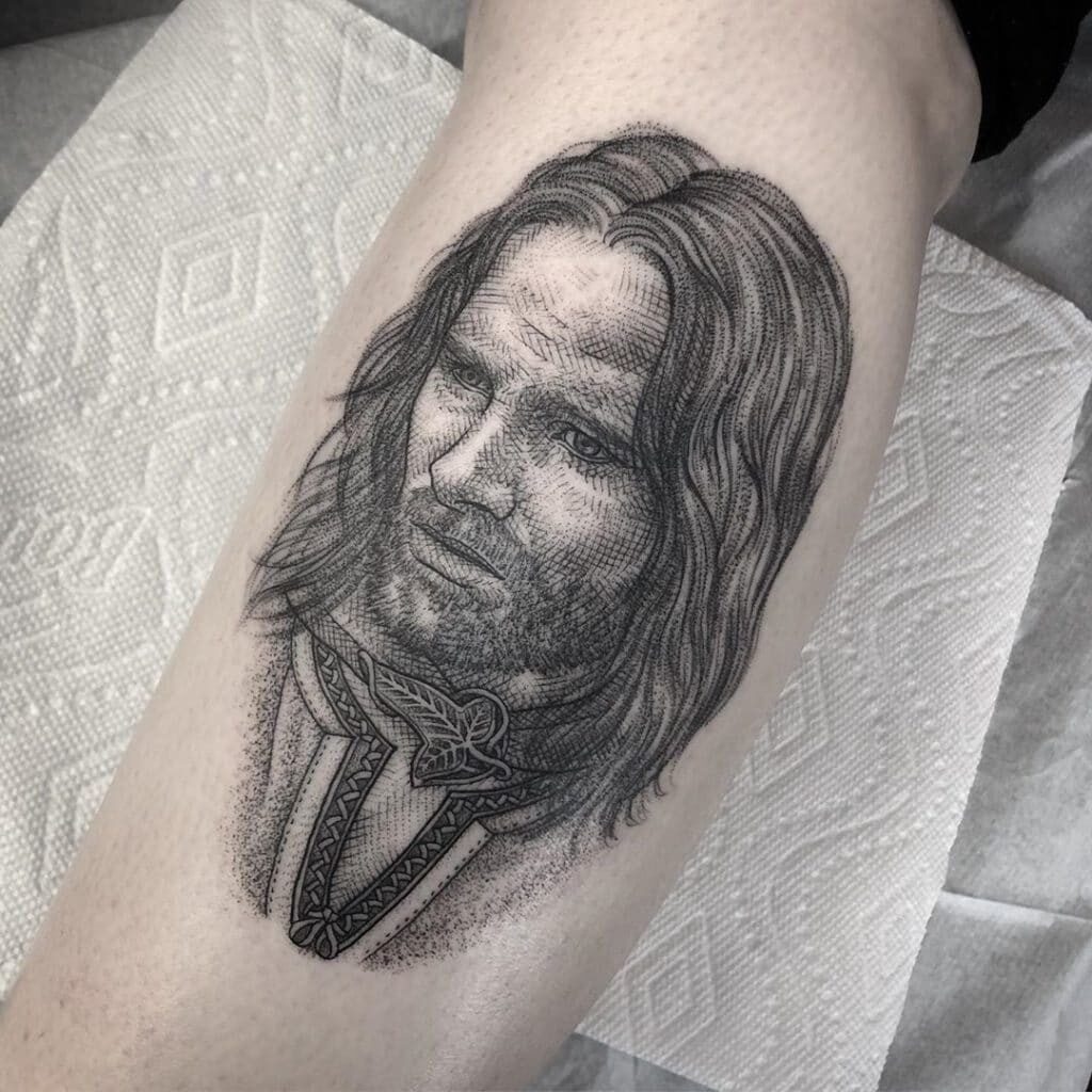 69 Tatuajes del Señor de los anillos: magia en la piel 15 69 Tatuajes del Señor de los anillos: magia en la piel 15