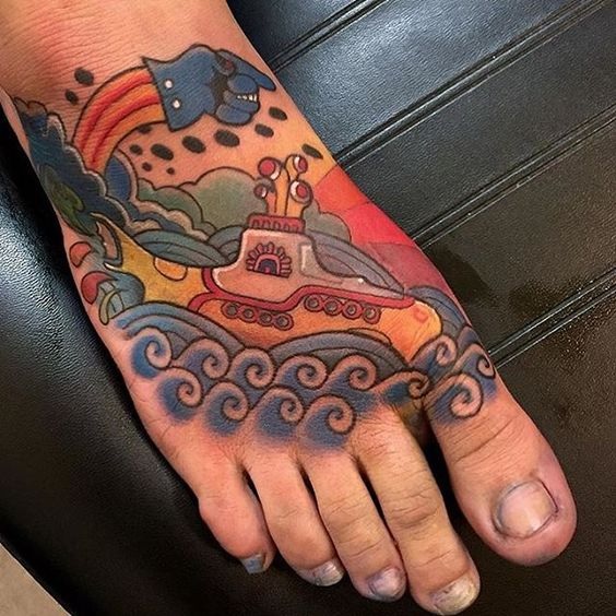 63 Ideas de Tatuajes en los Pies 59