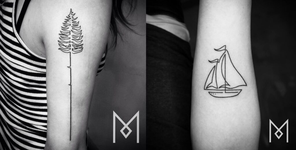 ¿Quién dice que son simples y aburridas? Tatuajes de líneas 39 ¿Quién dice que son simples y aburridas? Tatuajes de líneas 39
