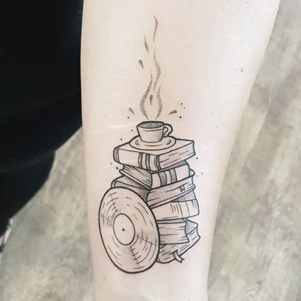 53 Diseños para Tatuajes de Café y Tazas de Café 45