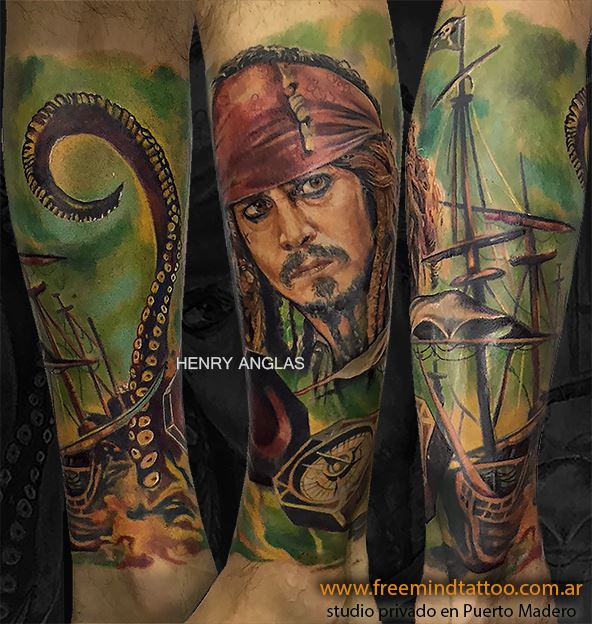 Tatuajes de Piratas del Caribe: 63 Diseños Ideales 35