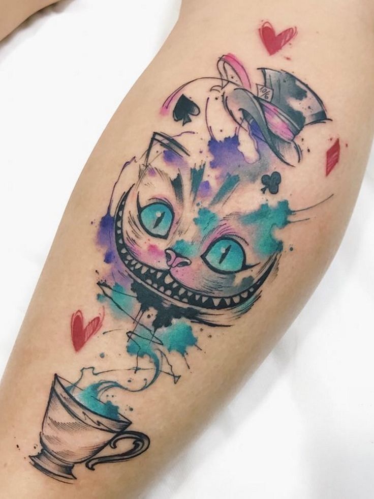 Tatuajes de Alicia en el país de las maravillas 55 Tatuajes de Alicia en el país de las maravillas 56