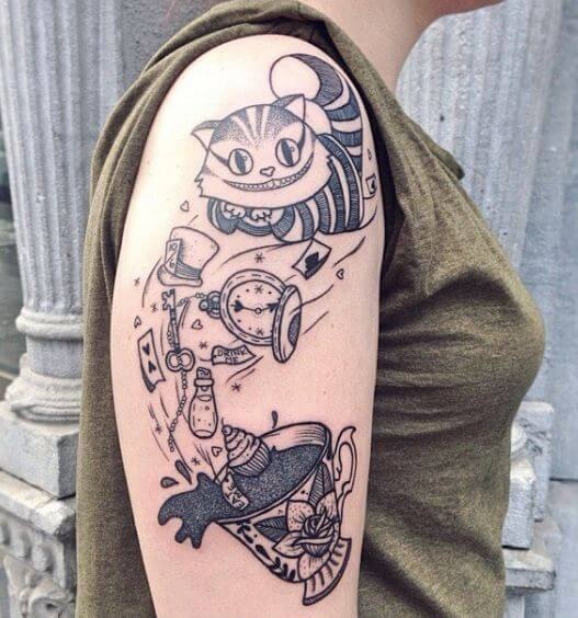 Tatuajes de Alicia en el país de las maravillas 64 Tatuajes de Alicia en el país de las maravillas 65