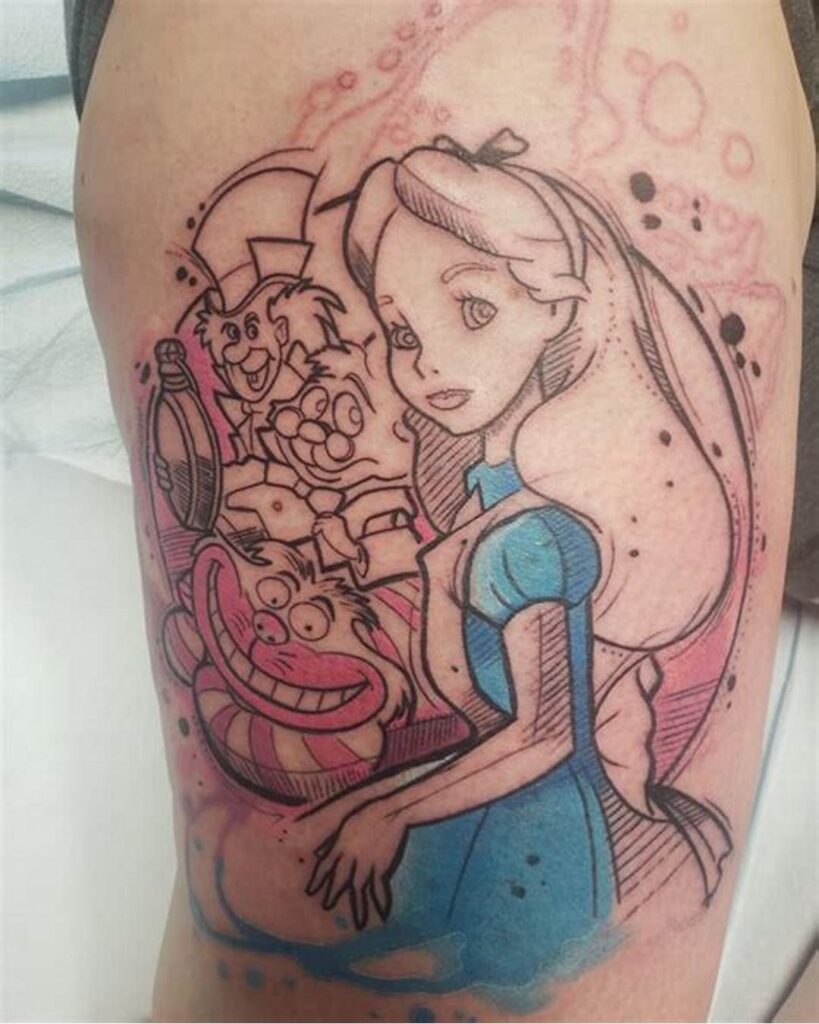 Tatuajes de Alicia en el país de las maravillas 30 Tatuajes de Alicia en el país de las maravillas 31