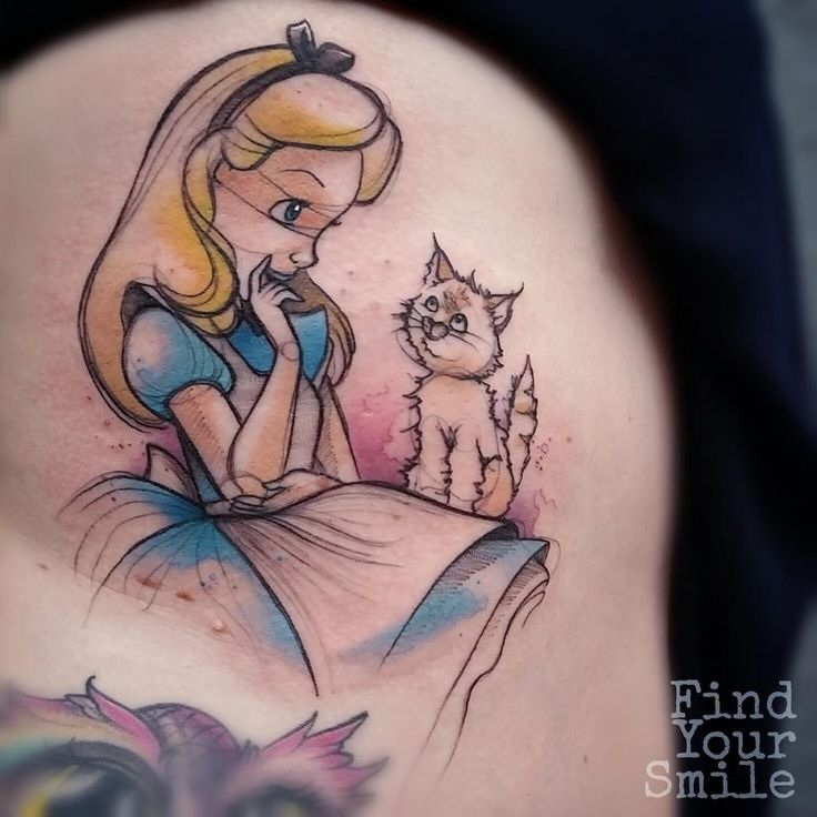 Tatuajes de Alicia en el país de las maravillas 32 Tatuajes de Alicia en el país de las maravillas 33