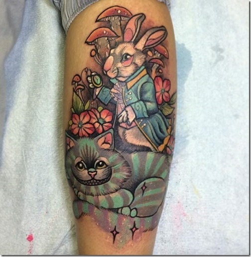Tatuajes de Alicia en el país de las maravillas 51 Tatuajes de Alicia en el país de las maravillas 52
