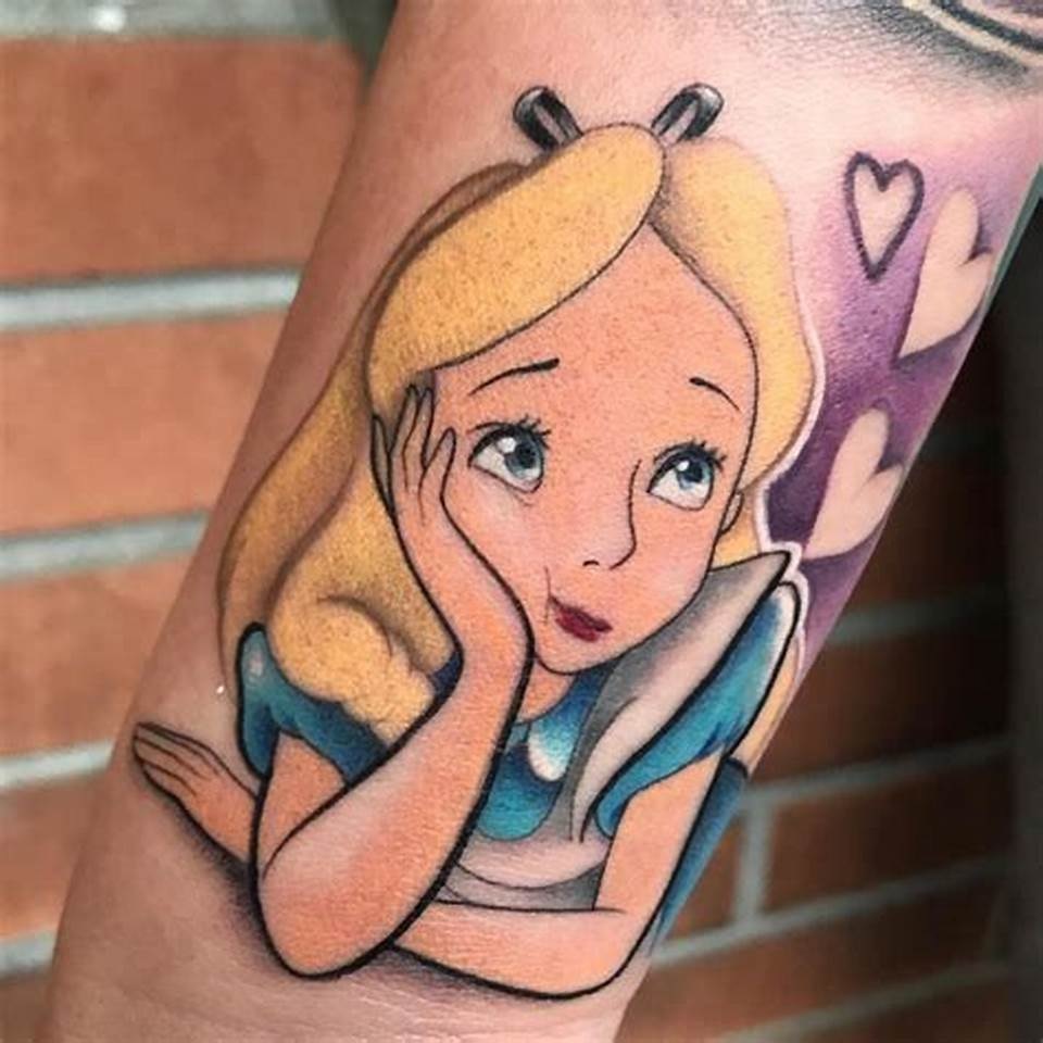 Tatuajes de Alicia en el país de las maravillas 38