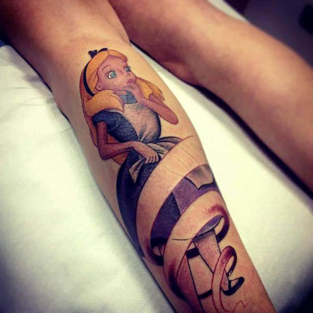 Tatuajes de Alicia en el país de las maravillas 18 Tatuajes de Alicia en el país de las maravillas 19