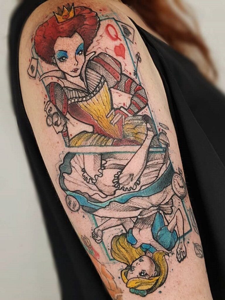 Tatuajes de Alicia en el país de las maravillas 76 Tatuajes de Alicia en el país de las maravillas 77