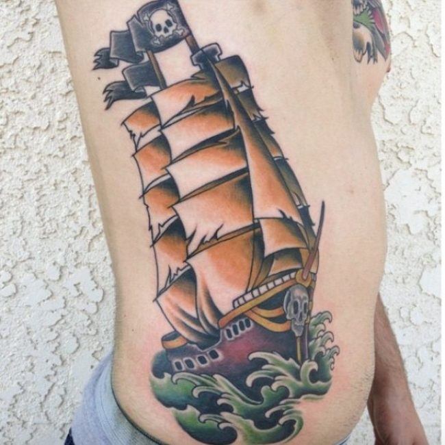 97 Tatuajes de Barcos para los amantes de navíos 12