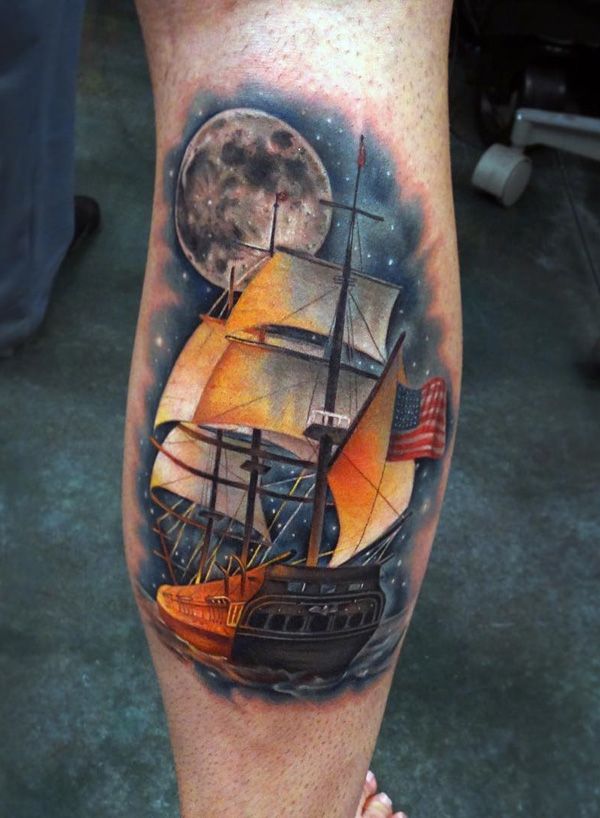 97 Tatuajes de Barcos para los amantes de navíos 14