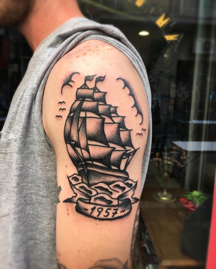 97 Tatuajes de Barcos para los amantes de navíos 15
