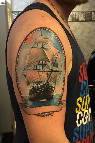 97 Tatuajes de Barcos para los amantes de navíos 18