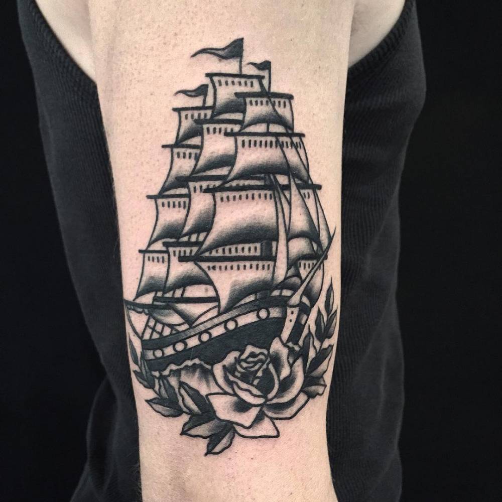 97 Tatuajes de Barcos para los amantes de navíos 4