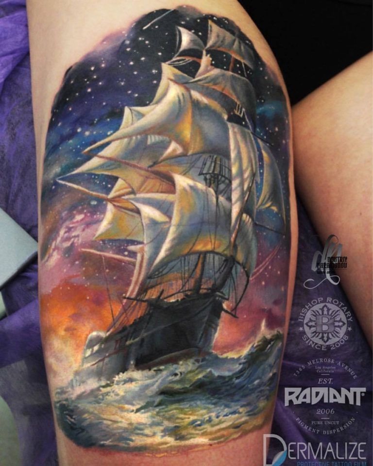 97 Tatuajes de Barcos para los amantes de navíos 43