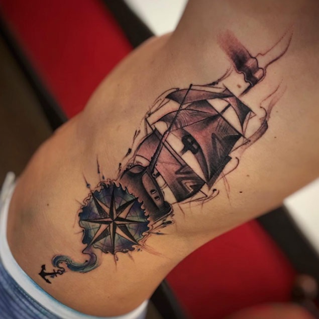 97 Tatuajes de Barcos para los amantes de navíos 45