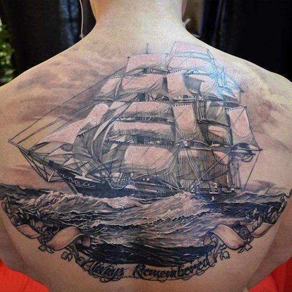 97 Tatuajes de Barcos para los amantes de navíos 48