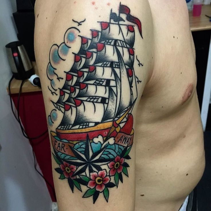 97 Tatuajes de Barcos para los amantes de navíos 61