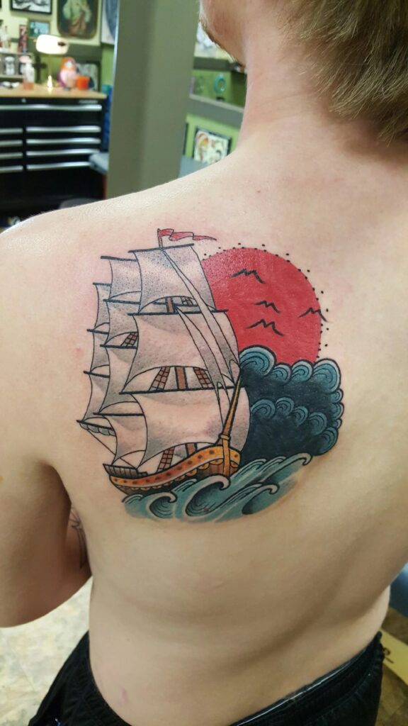 97 Tatuajes de Barcos para los amantes de navíos 9