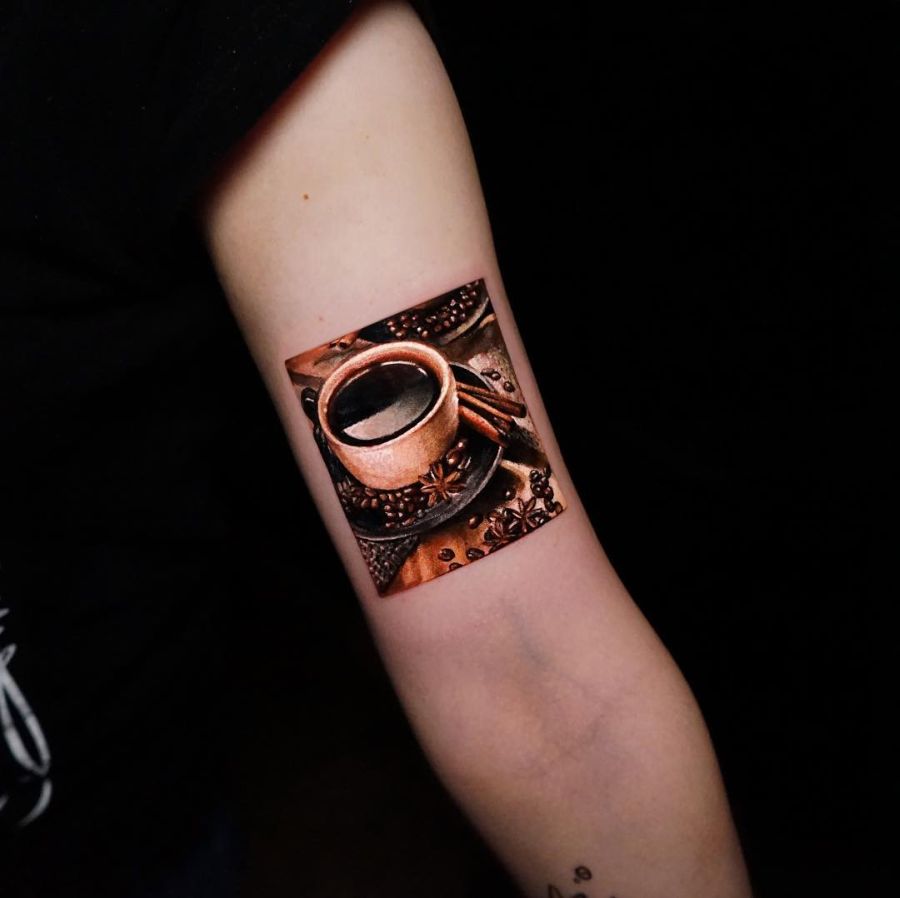 53 Diseños para Tatuajes de Café y Tazas de Café 1