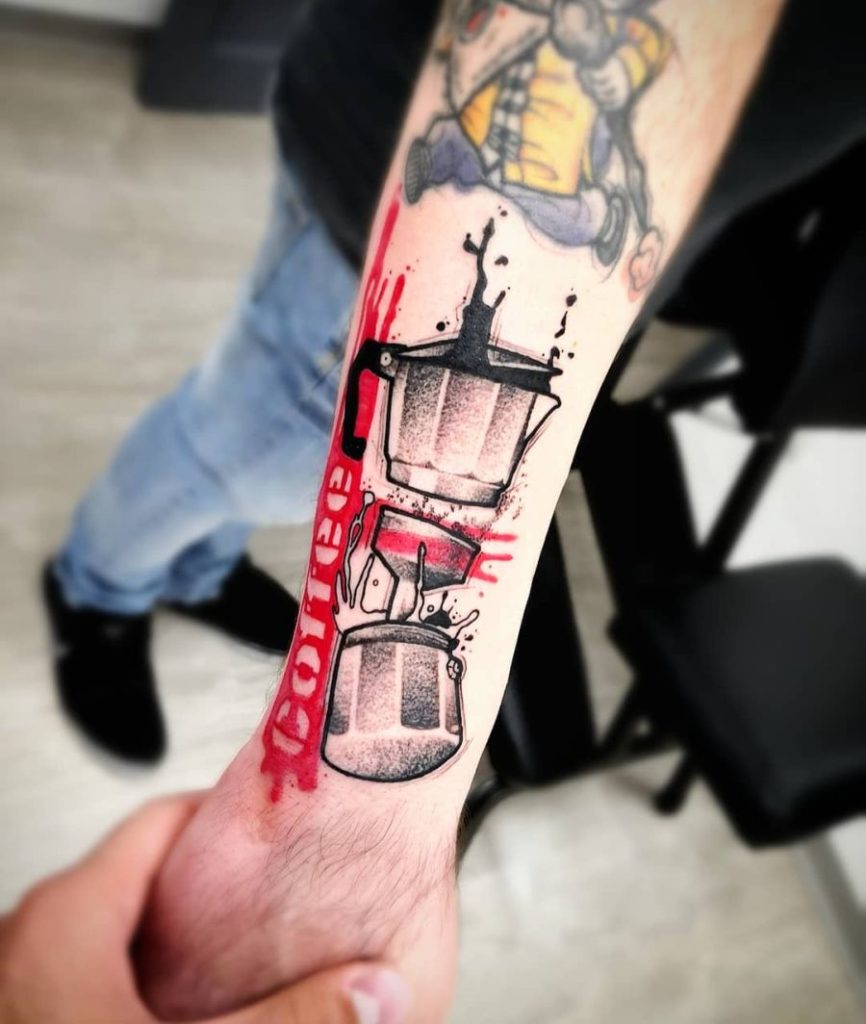 53 Diseños para Tatuajes de Café y Tazas de Café 10