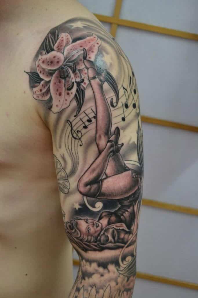 Tatuajes Pin Up: Colgados en la piel 18 Tatuajes Pin Up: Colgados en la piel 18
