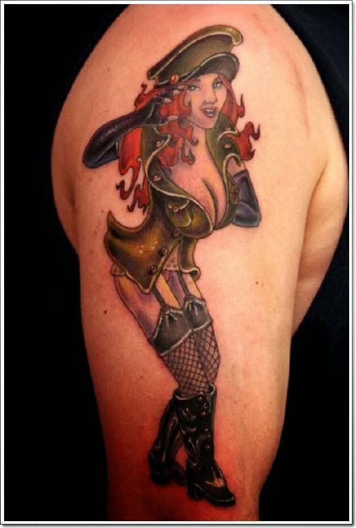 Tatuajes Pin Up: Colgados en la piel 35