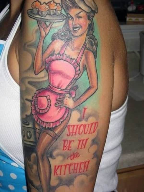 Tatuajes Pin Up: Colgados en la piel 44 Tatuajes Pin Up: Colgados en la piel 44