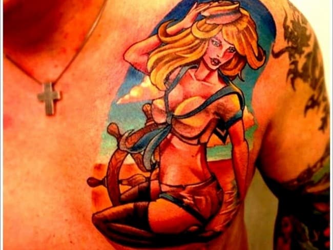 Tatuajes Pin Up: Colgados en la piel 51