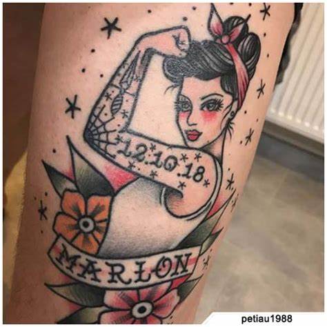 Tatuajes Pin Up: Colgados en la piel 52