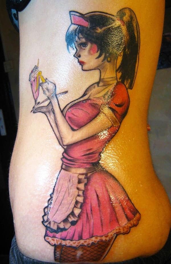 Tatuajes Pin Up: Colgados en la piel 4 Tatuajes Pin Up: Colgados en la piel 4