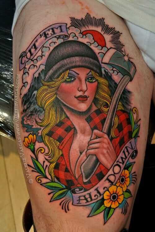 Tatuajes Pin Up: Colgados en la piel 6 Tatuajes Pin Up: Colgados en la piel 6