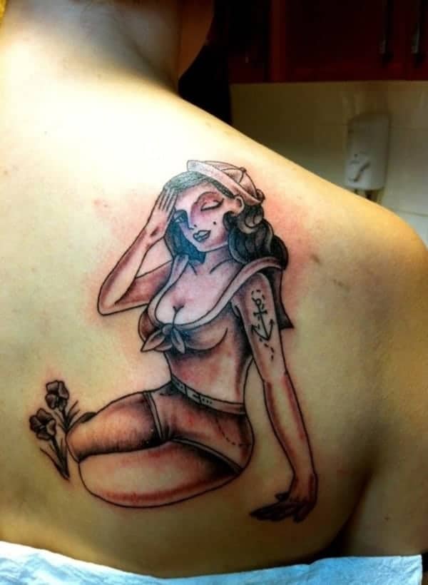 Tatuajes Pin Up: Colgados en la piel 7 Tatuajes Pin Up: Colgados en la piel 7