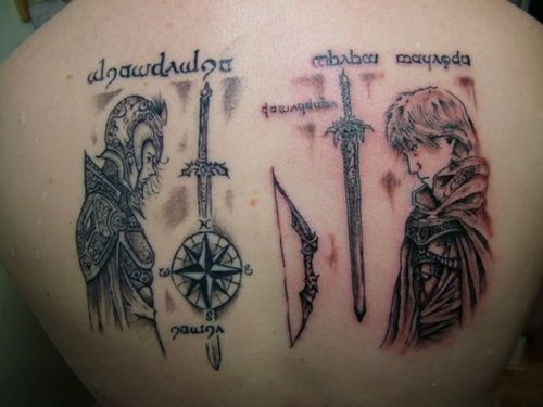 69 Tatuajes del Señor de los anillos: magia en la piel 28 69 Tatuajes del Señor de los anillos: magia en la piel 28