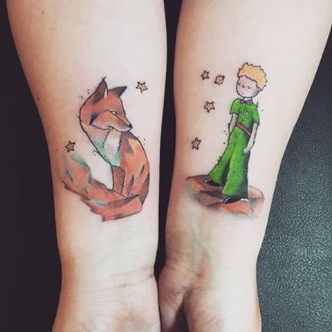 Tatuajes del Principito: solo se ve bien con el corazón 88