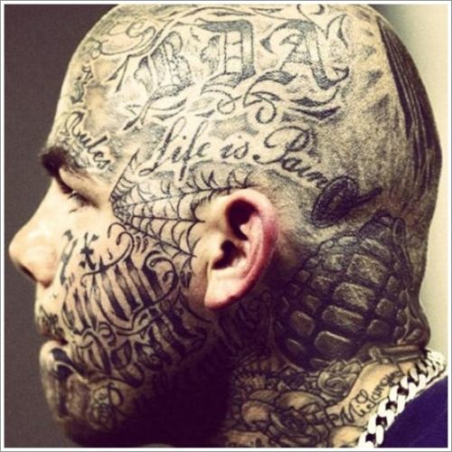 Tatuajes en la cara: ¿Irreverentes o perturbados? 24 Tatuajes en la cara: ¿Irreverentes o perturbados? 24