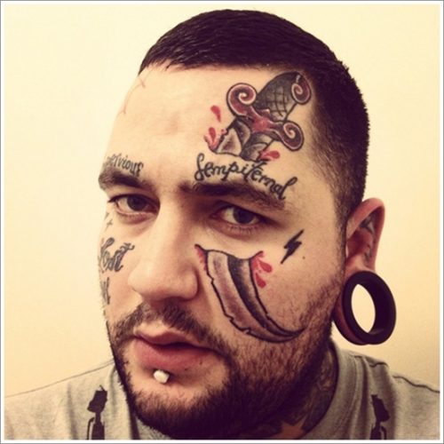 Tatuajes en la cara: ¿Irreverentes o perturbados? 26 Tatuajes en la cara: ¿Irreverentes o perturbados? 26