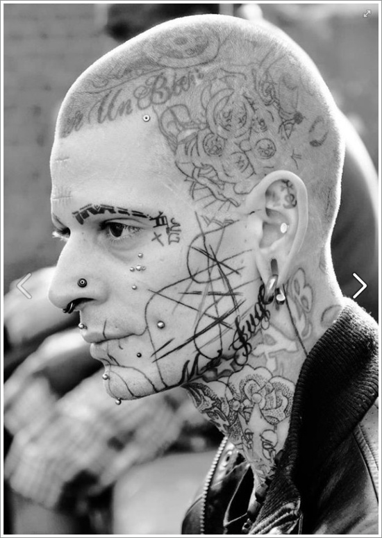 Tatuajes en la cara: ¿Irreverentes o perturbados? 51 Tatuajes en la cara: ¿Irreverentes o perturbados? 51