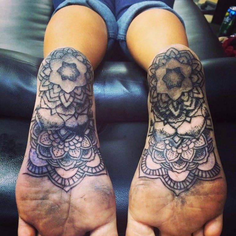 63 Ideas de Tatuajes en los Pies 45