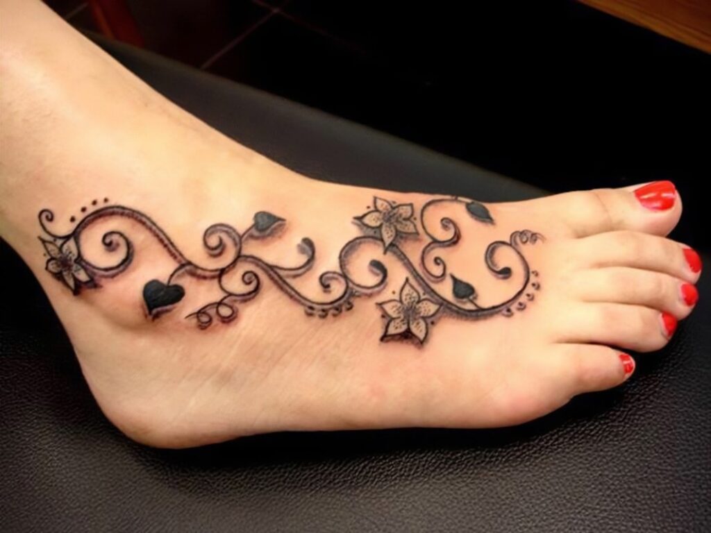 63 Ideas de Tatuajes en los Pies 26