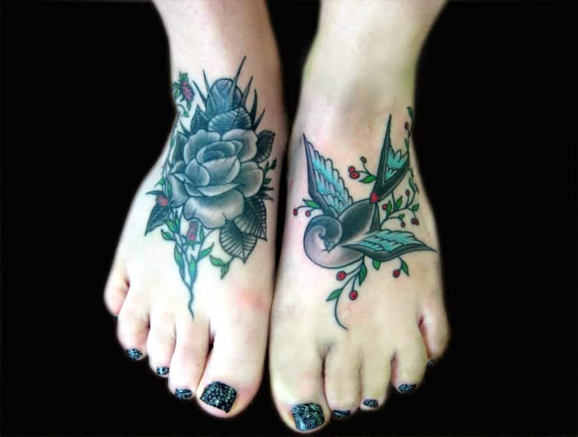 63 Ideas de Tatuajes en los Pies 51