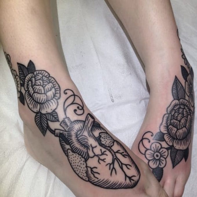 63 Ideas de Tatuajes en los Pies 20