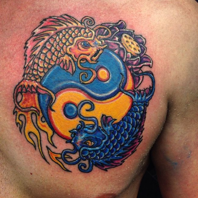 Tatuajes del Yin Yang: el equilibrio entre el bien y el mal 114