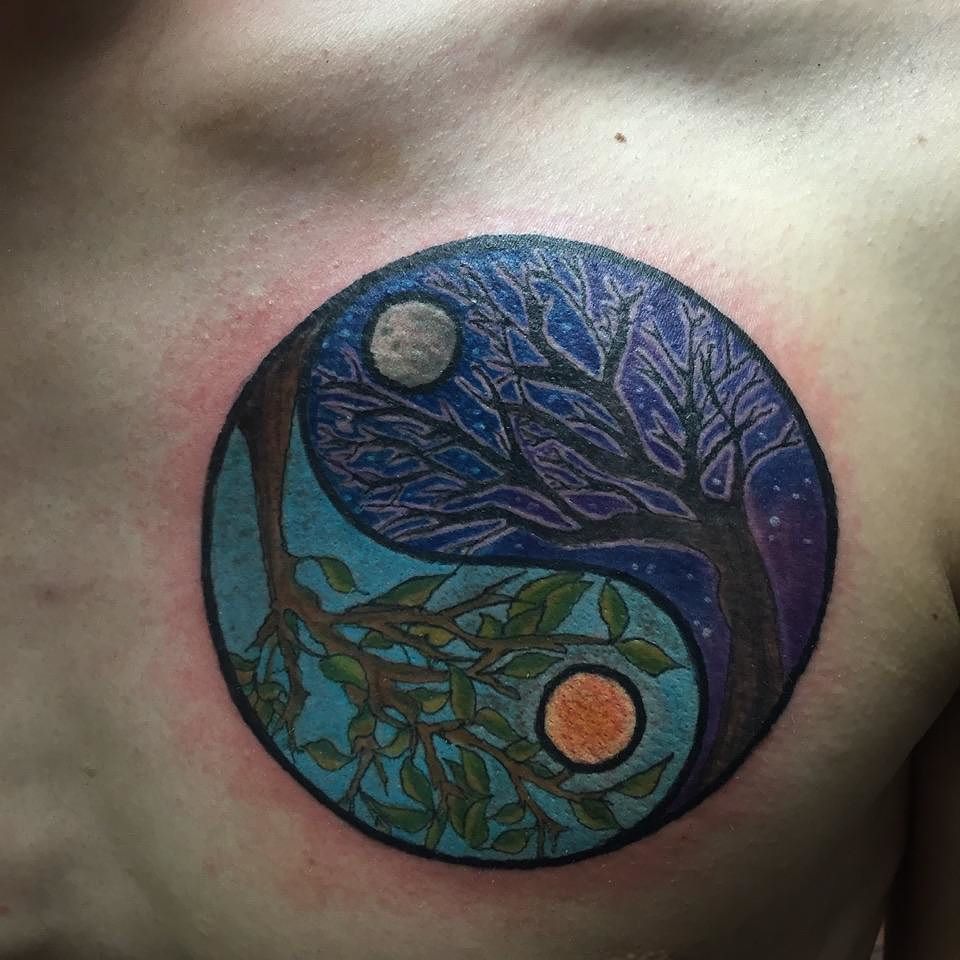 Tatuajes del Yin Yang: el equilibrio entre el bien y el mal 119