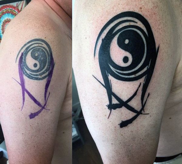 Tatuajes del Yin Yang: el equilibrio entre el bien y el mal 69