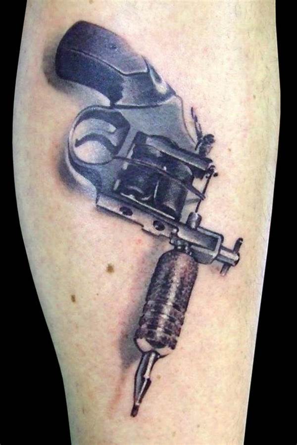 Ideas de Tatuajes de Pistolas: Símbolos de Poder 72