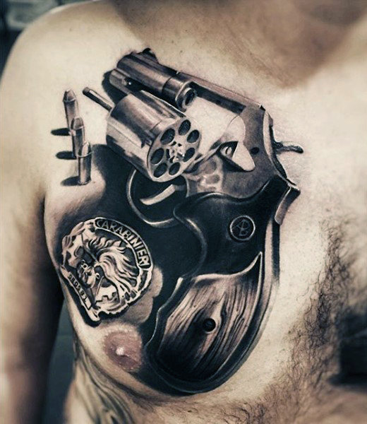Ideas de Tatuajes de Pistolas: Símbolos de Poder 1