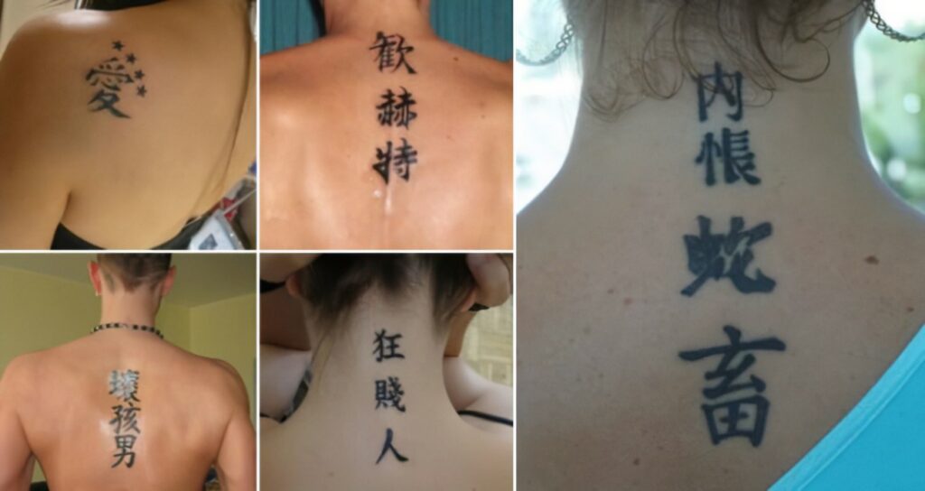 Tatuajes de letras chinas: Arte y misterios. 1