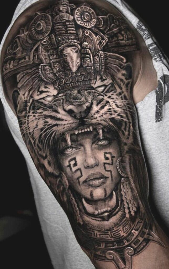 37 Ideas para Tatuajes de Guerreros Aztecas 17 37 Ideas para Tatuajes de Guerreros Aztecas 17